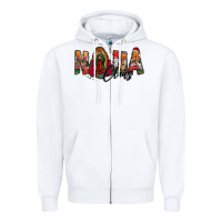 White nana claus lady of guadalupe Zipper Hoodie - Jasminsmagicworld