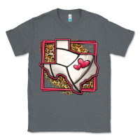 Charcoal Heather leopard volleyball texas map Classic Tee - Jasminsmagicworld