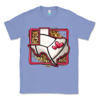 Colony Blue leopard volleyball texas map Classic Tee - Jasminsmagicworld