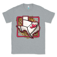 Heather Grey leopard volleyball texas map Classic Tee - Jasminsmagicworld