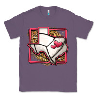 Lavender leopard volleyball texas map Classic Tee - Jasminsmagicworld