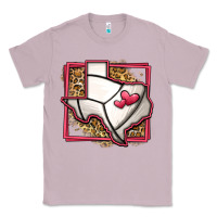 Lilac leopard volleyball texas map Classic Tee - Jasminsmagicworld