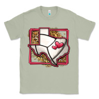 Matcha leopard volleyball texas map Classic Tee - Jasminsmagicworld