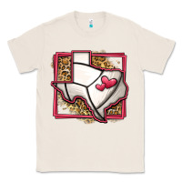 Natural leopard volleyball texas map Classic Tee - Jasminsmagicworld