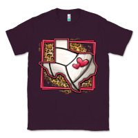 Plum leopard volleyball texas map Classic Tee - Jasminsmagicworld