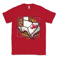 Red leopard volleyball texas map Classic Tee - Jasminsmagicworld