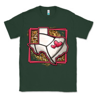 Sports Green leopard volleyball texas map Classic Tee - Jasminsmagicworld