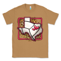 Toasted Coconut leopard volleyball texas map Classic Tee - Jasminsmagicworld