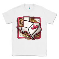 White leopard volleyball texas map Classic Tee - Jasminsmagicworld
