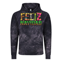 Cloud Black feliz navidad with pattern Vintage Hoodie - texasbilliewilder