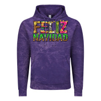 Cloud Purple feliz navidad with pattern Vintage Hoodie - texasbilliewilder