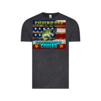 Vintage Black fishing dad like a regular but cooler Vintage Tee - HRA Design Shop