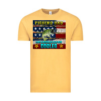 Vintage Mustard fishing dad like a regular but cooler Vintage Tee - HRA Design Shop