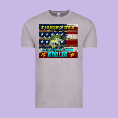 Fishing Dad Like A Regular But Cooler Vintage Tee Designed By Hra Design Shop