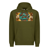 Army Green be kind bees license plate Premium Hoodie - Artiststas