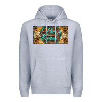 Heather Grey be kind bees license plate Premium Hoodie - Artiststas