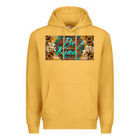 Mustard be kind bees license plate Premium Hoodie - Artiststas