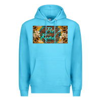 Ocean Blue be kind bees license plate Premium Hoodie - Artiststas