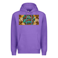 Purple be kind bees license plate Premium Hoodie - Artiststas