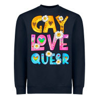 Navy gay love queer Heavyweight Sweatshirt - HRA Design Shop