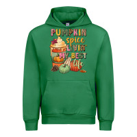Emerald Pumpkin spice livin' my best life Urban Hoodie - NancyCooperArtShop