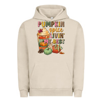 Pigment French Oak Pumpkin spice livin' my best life Urban Hoodie - NancyCooperArtShop