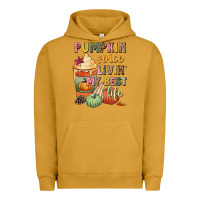 Pigment Peanut Butter Pumpkin spice livin' my best life Urban Hoodie - NancyCooperArtShop