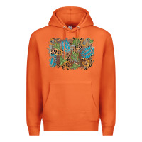 Carrot horseshoe leopard gemstone cactus background Premium Hoodie - AdoDesignShop