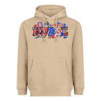 Mushroom 4th of july nurse Heavyweight Hoodie - NancyCooperArtShop