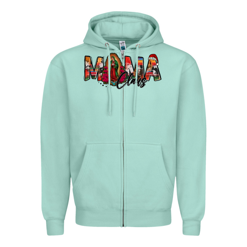Mama Claus Lady Of Guadalupe Zipper Hoodie by Jasminsmagicworld | Teevron