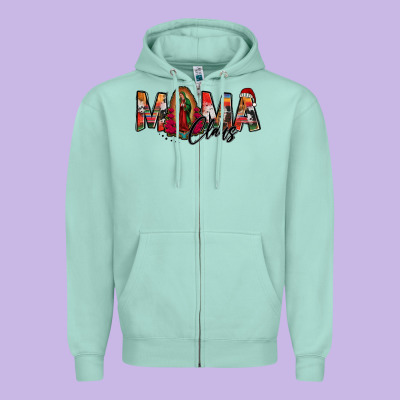 Mama Claus Lady Of Guadalupe Zipper Hoodie Designed By Jasminsmagicworld