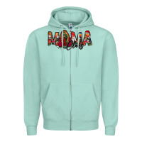 Seafoam mama claus lady of guadalupe Zipper Hoodie - Jasminsmagicworld
