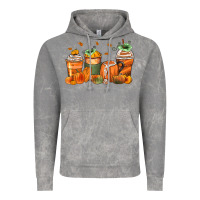 Cloud Rock pumpkins coffee cups Vintage Hoodie - Zillion Design Studio