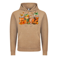 Vintage Coffee pumpkins coffee cups Vintage Hoodie - Zillion Design Studio