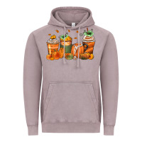Vintage Zinc pumpkins coffee cups Vintage Hoodie - Zillion Design Studio