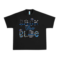 Black back the blue1 Urban Heavy Tee - CowhideDigitalArt