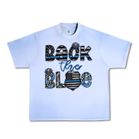 Grape Ice back the blue1 Urban Heavy Tee - CowhideDigitalArt