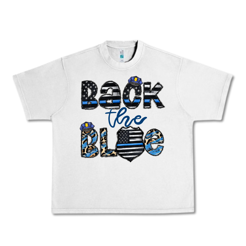 Back The Blue1 Urban Heavy Tee by CowhideDigitalArt | Teevron