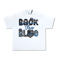 White back the blue1 Urban Heavy Tee - CowhideDigitalArt