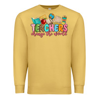 Antique Gold teacher change the world Premium Sweatshirt - MaliasSmallBusiness