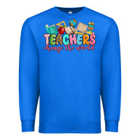 True Royal teacher change the world Premium Sweatshirt - MaliasSmallBusiness