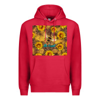 Cardinal be kind bee and sunflowers Premium Hoodie - Artiststas