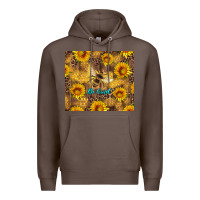 Coffee be kind bee and sunflowers Premium Hoodie - Artiststas