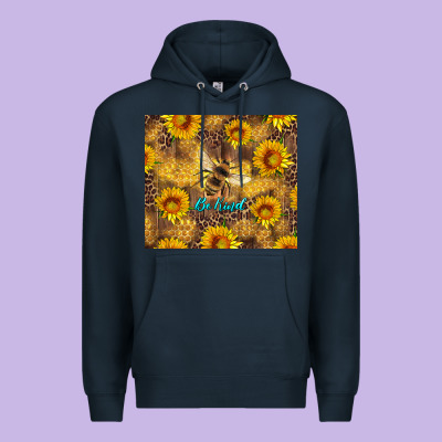 Be Kind Bee And Sunflowers Premium Hoodie Designed By Artiststas