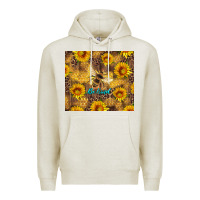 Oatmeal Heather be kind bee and sunflowers Premium Hoodie - Artiststas
