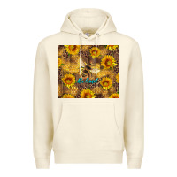 Sandshell be kind bee and sunflowers Premium Hoodie - Artiststas