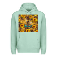 Seafoam be kind bee and sunflowers Premium Hoodie - Artiststas