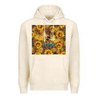 Tofu be kind bee and sunflowers Premium Hoodie - Artiststas