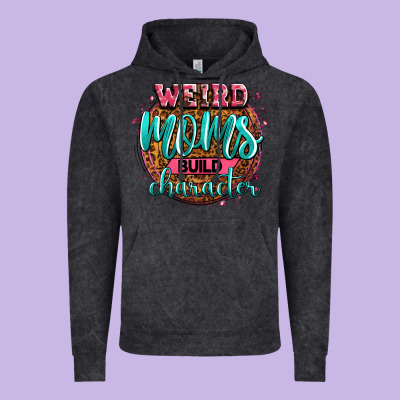 Weird Moms Build Character Vintage Hoodie Designed By Zillion Design Studio