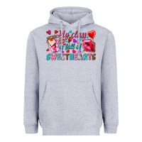 Heather Grey my class is full of sweethearts Heavyweight Hoodie - NancyCooperArtShop